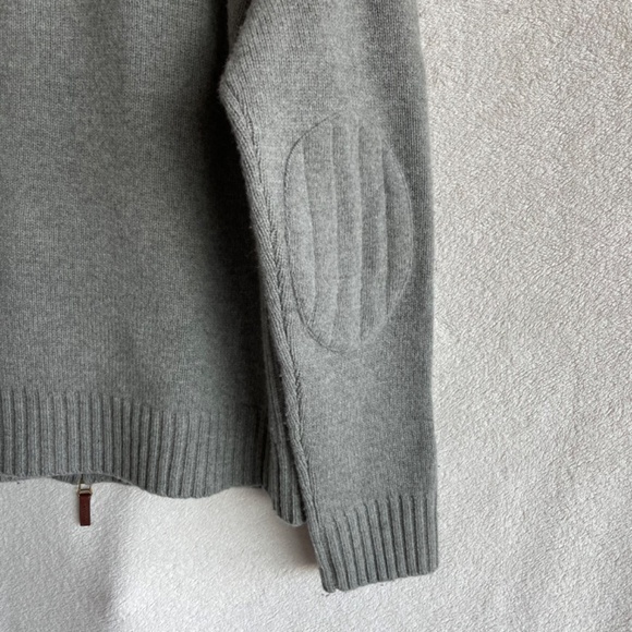 Vintage Polo Ralph Lauren Big Pony Zip-Up Sweater with Elbow Patches - Picture 4 of 10